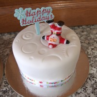 Xmas Mini Fruit Cakes These were only around 4" round cakes, done as gifts for christmas. I did a series with different toppers.