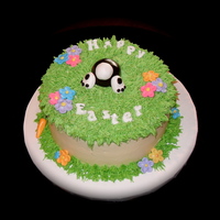 Bunny Butt Easter Cake Inspired by "Becki1" on CC. Buttercream with fondant accents.