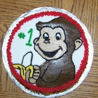 Curious George Chocoate cake with buttercream