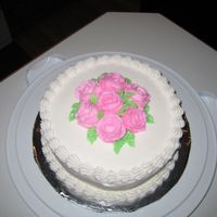 Final Cake - Wilton Course 1 Final cake from class last night.