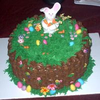 Hippity-Hoppity This was such a fun cake for me. I had a great time making it. The flowers are fondant, bunny is fondant/gumpaste and the carrots are...