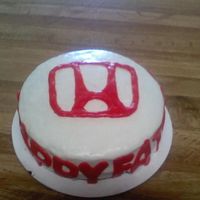 Honda Cake made with mmf i was very unhappy with how it came out my husband loved it though...i was having a bad cake day