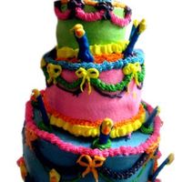 Umm, My First Attempt At Whimsy Yeah, uh, so this idea was taken directly from the Whimsical Bakehouse, yet beside the modge podge of colors, it does not resemble it much...