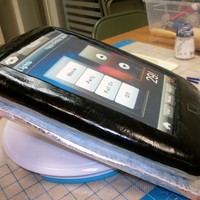 Ipod iPod Cake with Crestron App edible image as the screen.