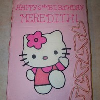 Christmas Hello Kitty This was for my best friend's daughter on her 6th birthday. Her birthday is in December, so she wanted a cake with Hello Kitty and...