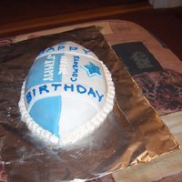 Dallas Cowboys Cake This is the first custom, fondant covered cake I ever sold.(just this past saturday) the client loved it and I am glad I was able to pull...