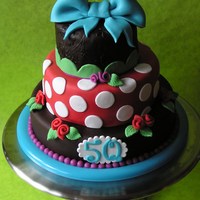 Happy 50 Made for my two neigbours for their 50th birthday :) all chocolate fondant and marzipan