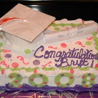 Graduation Cake Simple graduation cake with fondant accents.