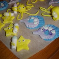 Gum Paste Starfish W/bottles more gumpaste sea life with bottles for baby shower
