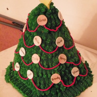 Christmas Tree Christmas tree made for family get together. Eache member of the family had their own "ornament" on the tree