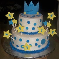 Little Prince Cake made for a 1st birthday little prince theme
