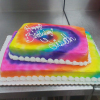 Tye Dye bc icing and airbrush