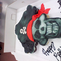 Pirate white and choc cupcakes and buttercreme icing