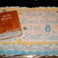 Anniversary Bible Cake Bible cake for my preacher's anniversary.