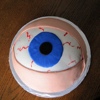 Eyeball Inspired by many of you here at CC! Chocolate cake, with spiced chocolate filling and fondant covering.