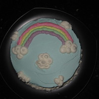 Whipped Cream Frosting This was a "healthy" cake for a first birthday. The frosting and decorations are all whipped cream. Not my favourite cake, but...