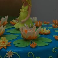 Water Lilly Cake The lake, the water lilly on this cake symbolize the birth... when she is waiting.