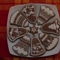 Christmas Cookies Decorations made with royal icing