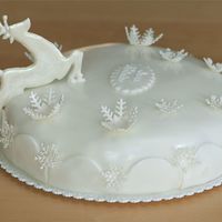 White Christmas This is the cake I have prepared for Christmas