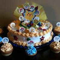 Pokemon Cake And Cupcakes 
