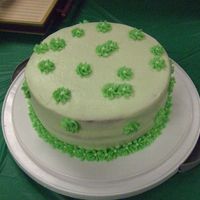 St. Patty's Cake This was made after my third Wilton Lesson. I took it to work for our luncheon. 4 Layer Chocolate Cake w/Chocolate Filling and Mint...