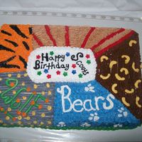 Cub Scout Party This is all butter cream.The Cub Scout Pack was having a Birthday Party for ALL the Boys and they wanted a cake where each Den was...