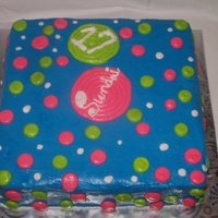Rockin' Dots All butter cream Beautiful colors..... Loved this cake... even if it was super easy