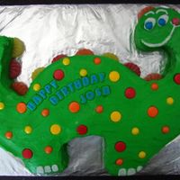 Dinosaur 1St Birthday Cake This cake was for my youngest nephew's first birthday June 15, 2008. He really liked the candy!