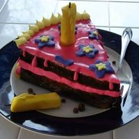 Piece Of Cake Cake My very first cake made for my sister's 22nd birthday, March 5, 2007