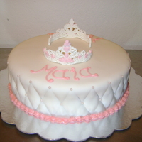 Maia And Henua's Bday Cake Made this cake to celebrate my daughter's and her friends bdays together. Two royal icing tiaras (first time doing it) that they loved...