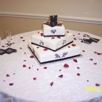 Kayla's Wedding Cake This was my daughter's wedding cake. I had a near disaster when the icing I purchased from publix (due to my time limits), turned...