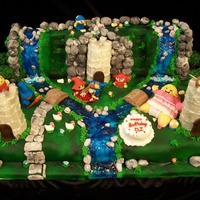 Play Station 3 Fat Princess Game Scene The cake is a scene from the PS3 Fat Princess game. EVERYTHING is Edible! Chocolate, fondant, RCT, Cake, cake and more cake!