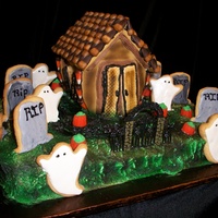 Haunted House Made from Cookies, cake and candy!