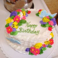 Wilton Course 2 first basket weave and first time with royal icing. thanks for looking