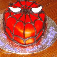 Spiderman This was for my nephew's 5th birthday. All fondant decoration, chocolate cake with cherry cheescake filling. He loved it but wished he...