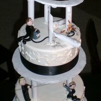Spy Wedding This is a cake that was based on the "James Bond Wedding Cake" listed under cake disasters... What fun it was to make!