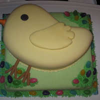 Baby Chick I did this cake for my son's preschool class's Easter party day. It was a big hit.