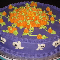 The Pumpkin Patch This is a cake that I made for my sons' Love 2 Learn class. The kids loved it! (probably because of all the icing)