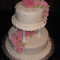 Rose Perfection This was my final cake for my Wilton course 3 class. I hadn't been feeling well at all that day and covering the cake with fondant...