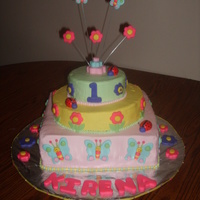 Garden Friends Buttercream with fondant decorations