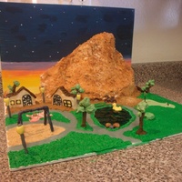 Summerlin Competition Cake (Suburb Of Vegas) This is for a competition locally for a community called Summerlin. The mountain is the cake, it is Triple Chocolate with whipped cream...