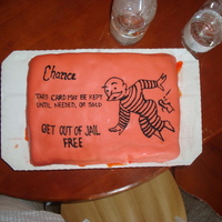 Get Out Of Jail Free A friend was having a party because he had just been cleared of a DUI charge. I thought this cake would be funny. However, my fondant had...