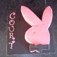 Playboy Cake Madeira cake carved into the bunny shape decorated with fondant. This is my second attempt at this cake but in different colours. What you...
