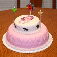 Daughter's 8Th Birthday My DD wanted horses and a unicorn (which she helped make). Her birthday dress was pink with white polka dots, so those where the colors for...