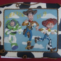 Toystory3,the Movie! My nefhew is crazy about all sort of movies,I made already for him KungFuPanda and the IceAge3 cake,now he wanted ToyStory3.All puzzeld in...