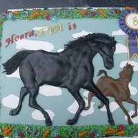 Black Beauty I made this Black Beauty for a girl who is crazy about horses,she also ride a horse,so it's logical that her birthdaycake must be a...