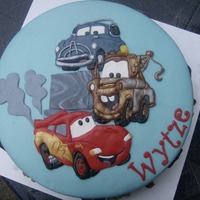 Cars,with Lightning,doc And Mater A cars cake for a boy who is crazy about cars!!Puzzeled in 3D