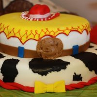 Jessie The Cowgirl Cake Vanilla cake with Fondant decorations. I rushed myself on this one since it was for my daughter's birthday. Getting the party ready...