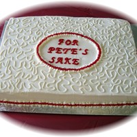 A Cancer Fundraiser A 12 x 18 WASC cake in chocolate, marble and white. It had a chocolate fudge buttercream icing filling and was covered in Indydebi's...