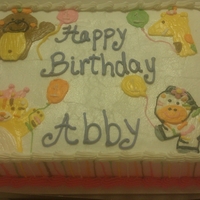 1St Birthday Customer wanted a cake to match her theme. This is how it turned out